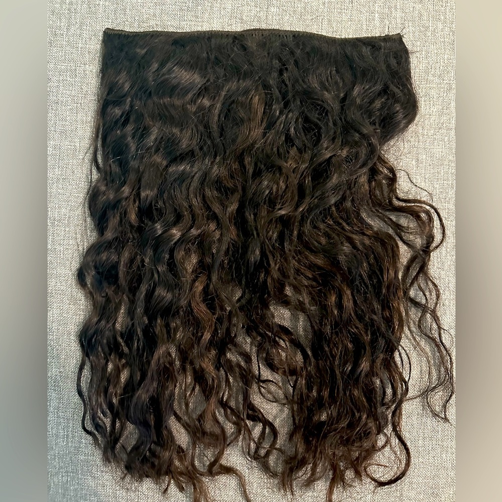 Hair extensions made with real hair by my hairdresser.